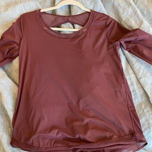 Lululemon long sleeve workout top.